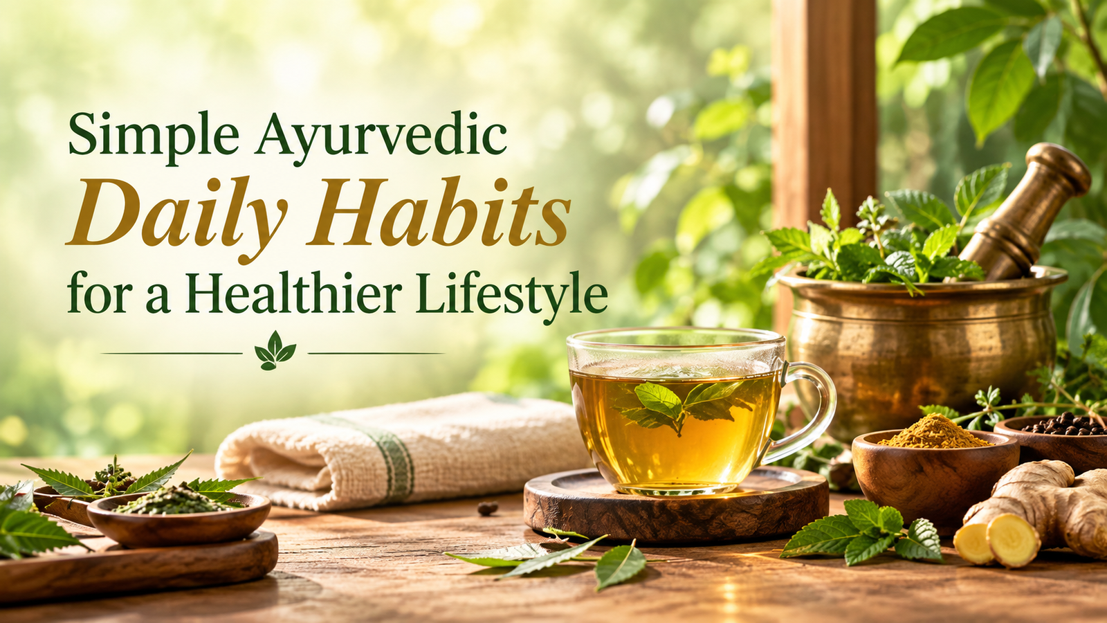 Ayurvedic daily routine and wellness